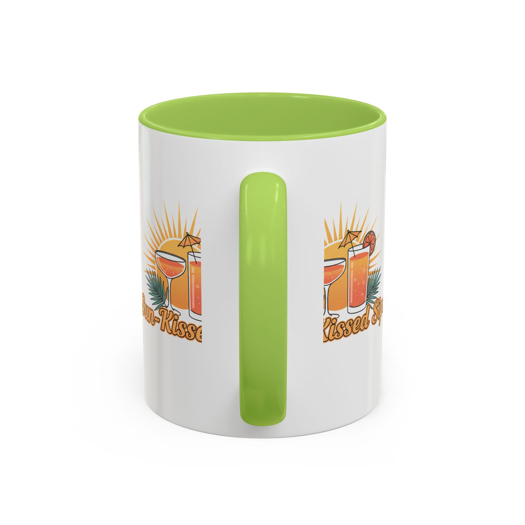 Sun-Kissed Sips Coffee Mug — Tropical Cocktail Graphic Accent Mug (11/15oz)
