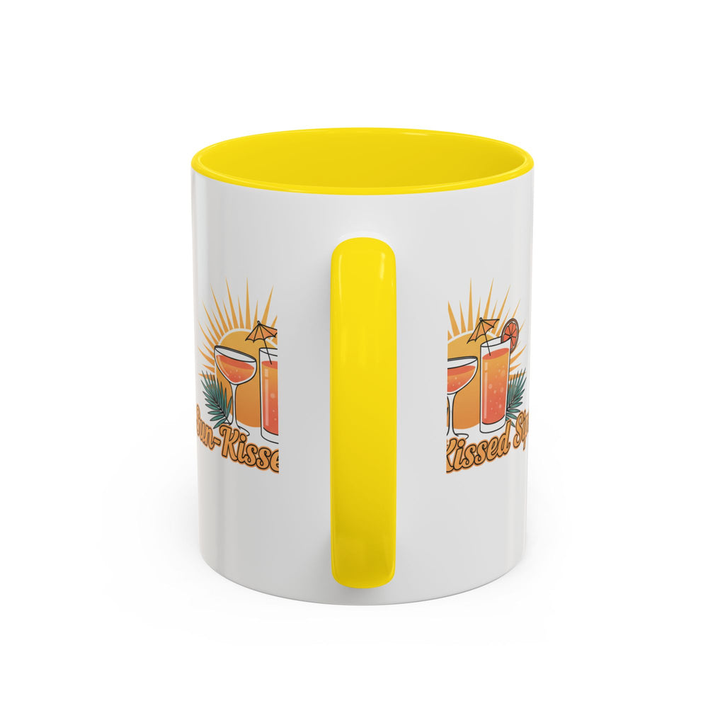 Sun-Kissed Sips Coffee Mug — Tropical Cocktail Graphic Accent Mug (11/15oz)