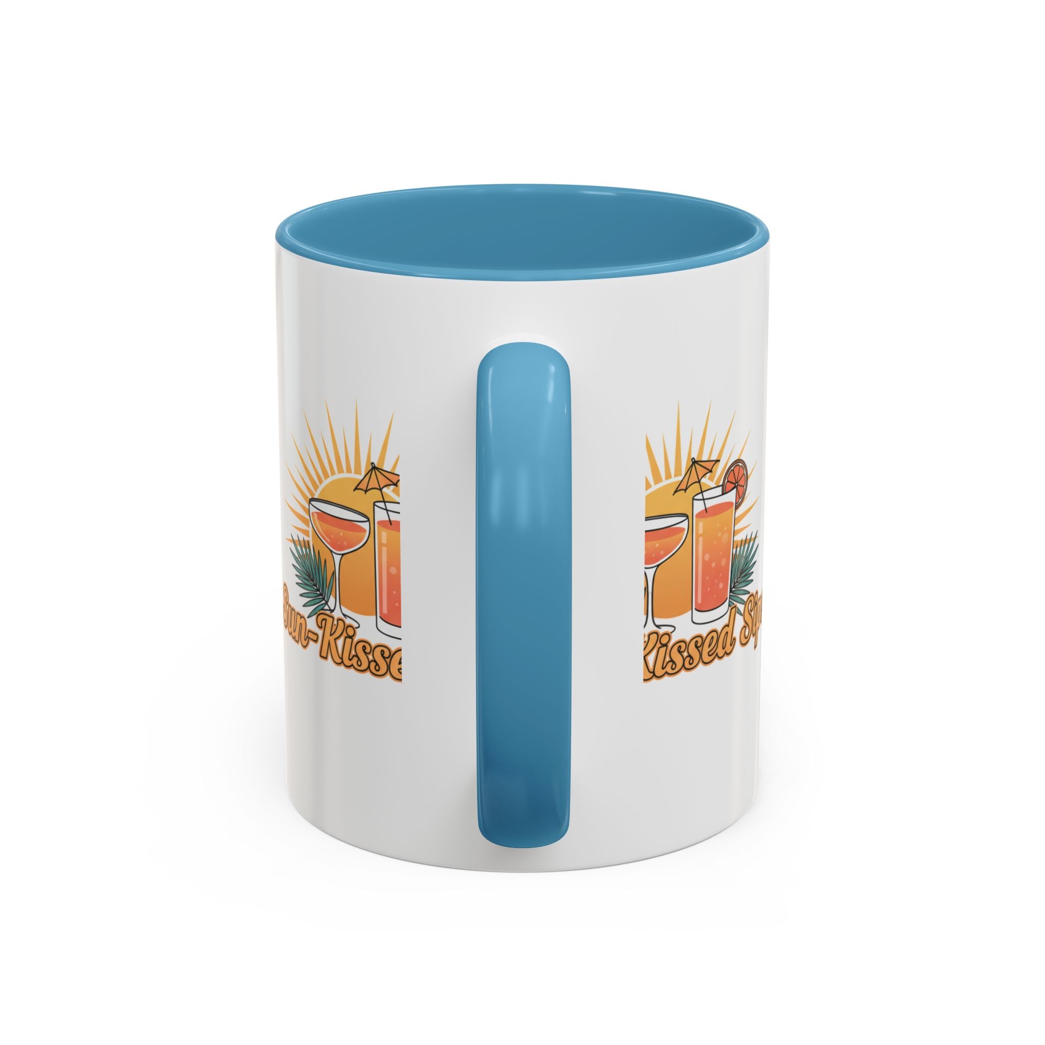 Sun-Kissed Sips Coffee Mug — Tropical Cocktail Graphic Accent Mug (11/15oz)