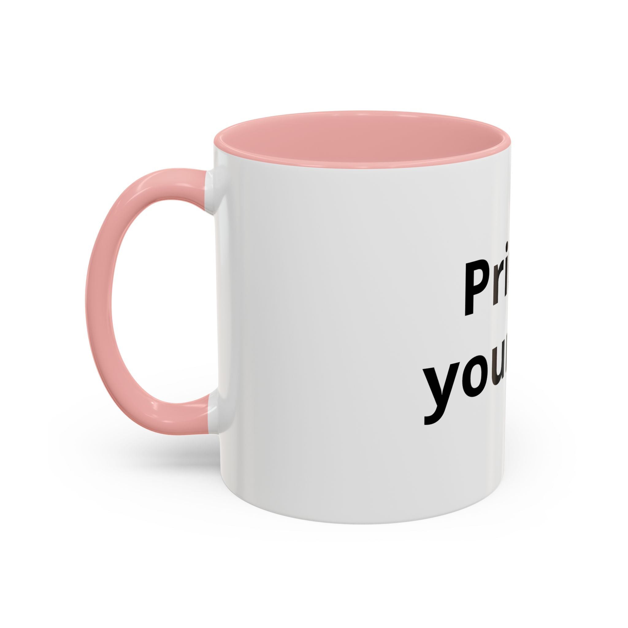 Customizable Accent Coffee Mug – "Print it your way" Personalized Ceramic Gift (11/15oz)