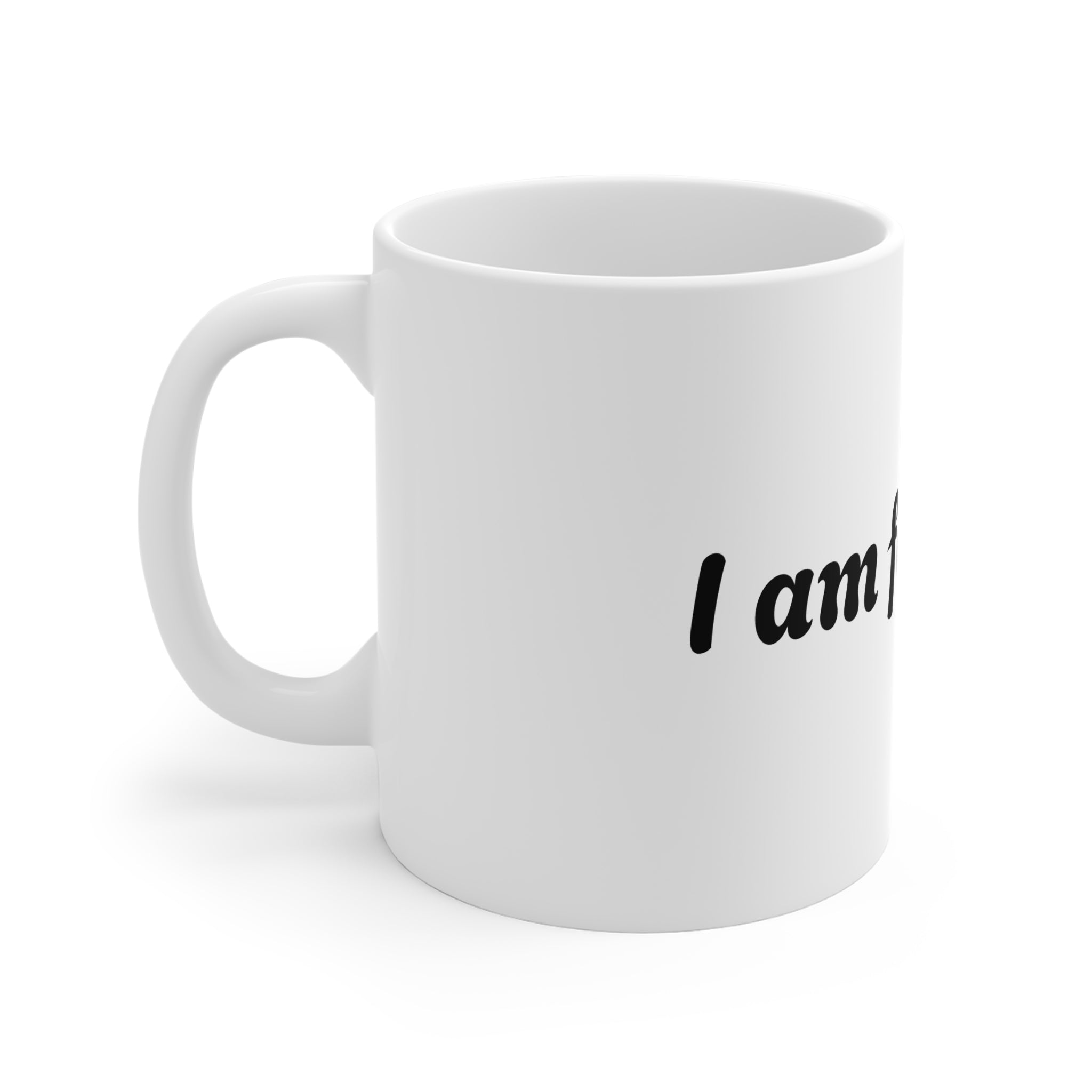 Motivational Ceramic Mug - "I am focused" Coffee Cup