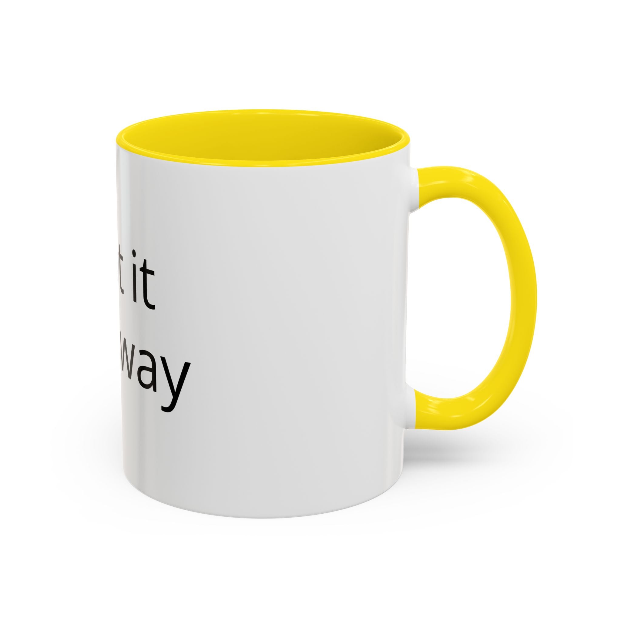 Customizable Accent Coffee Mug – "Print it your way" Personalized Ceramic Gift (11/15oz)