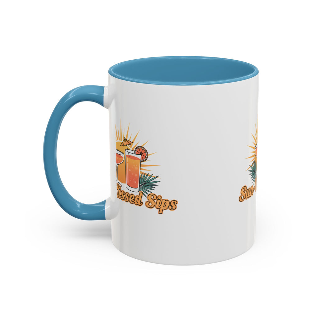 Sun-Kissed Sips Coffee Mug — Tropical Cocktail Graphic Accent Mug (11/15oz)