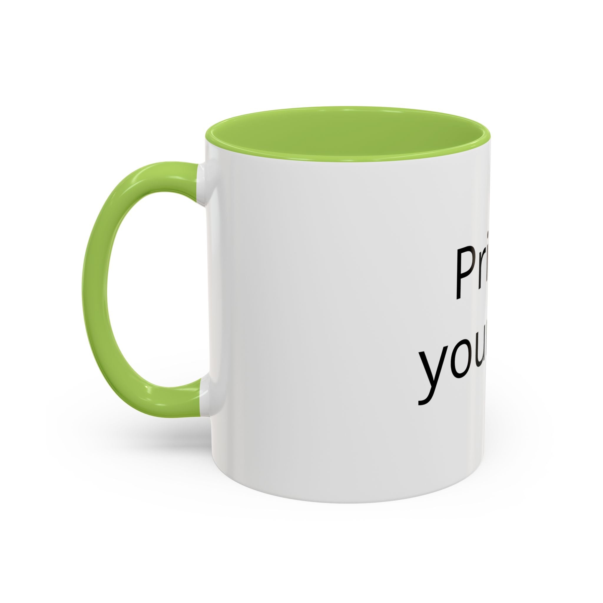 Customizable Accent Coffee Mug – "Print it your way" Personalized Ceramic Gift (11/15oz)