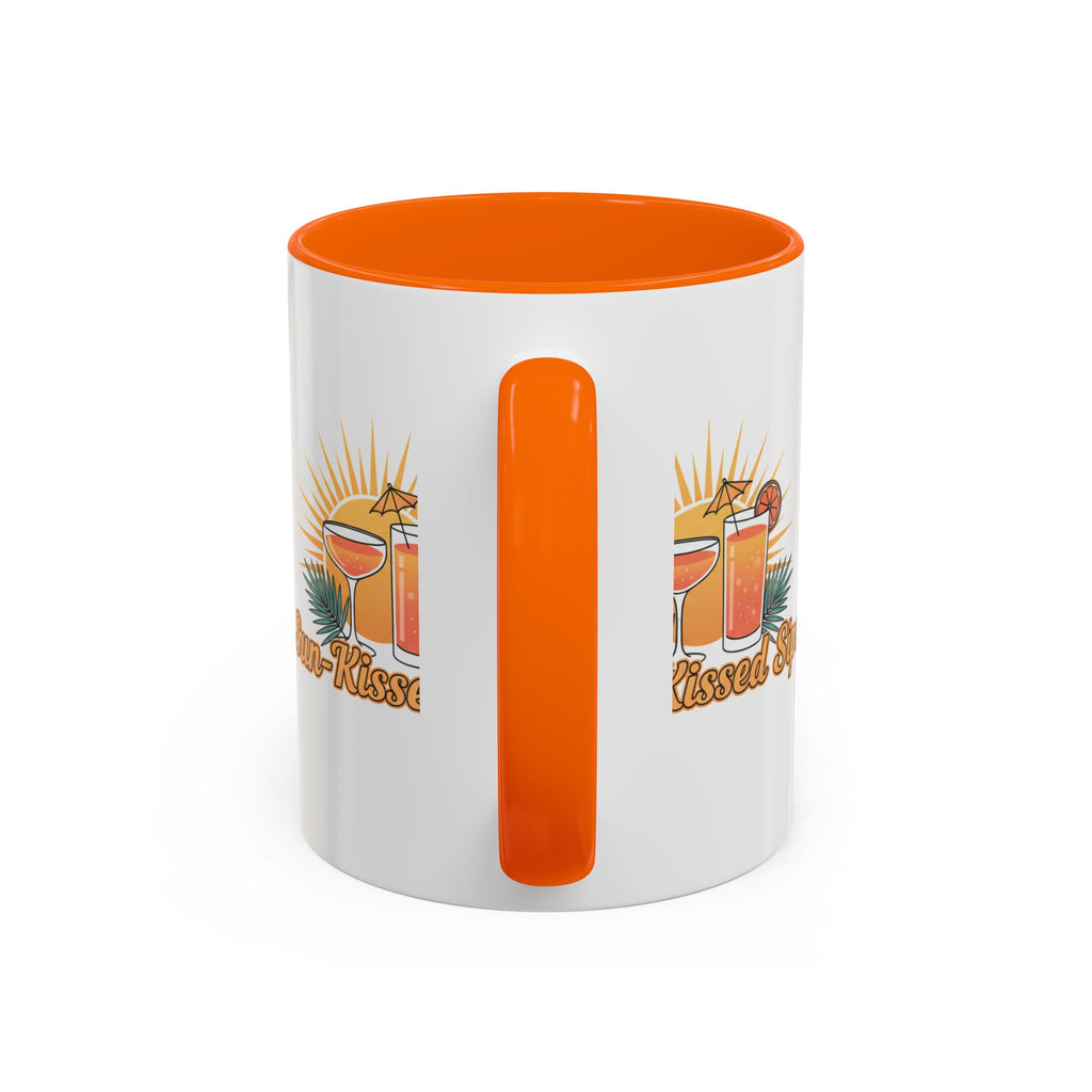 Sun-Kissed Sips Coffee Mug — Tropical Cocktail Graphic Accent Mug (11/15oz)
