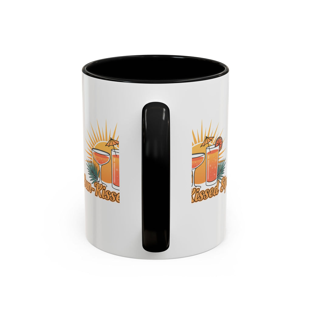 Sun-Kissed Sips Coffee Mug — Tropical Cocktail Graphic Accent Mug (11/15oz)