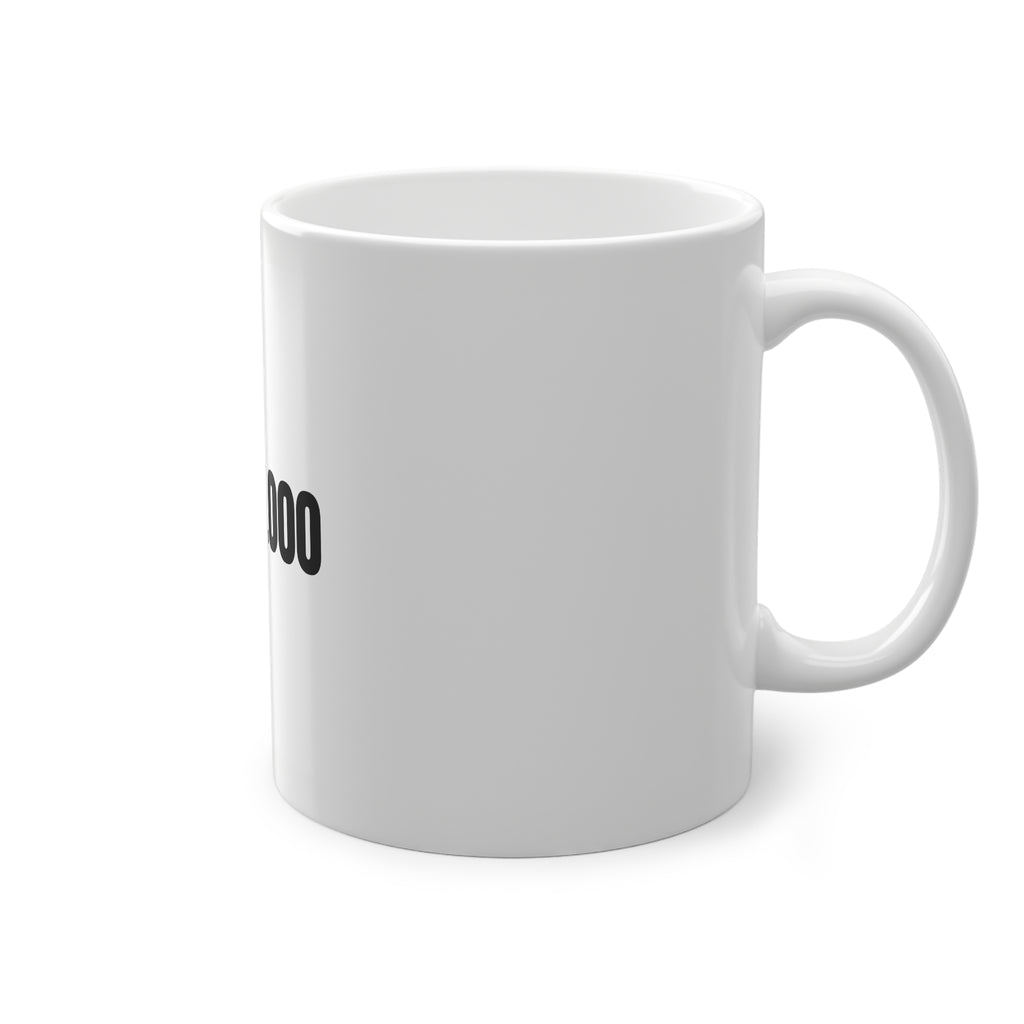Money Goal Mug — "1.000.000" Motivational Ceramic Coffee Cup