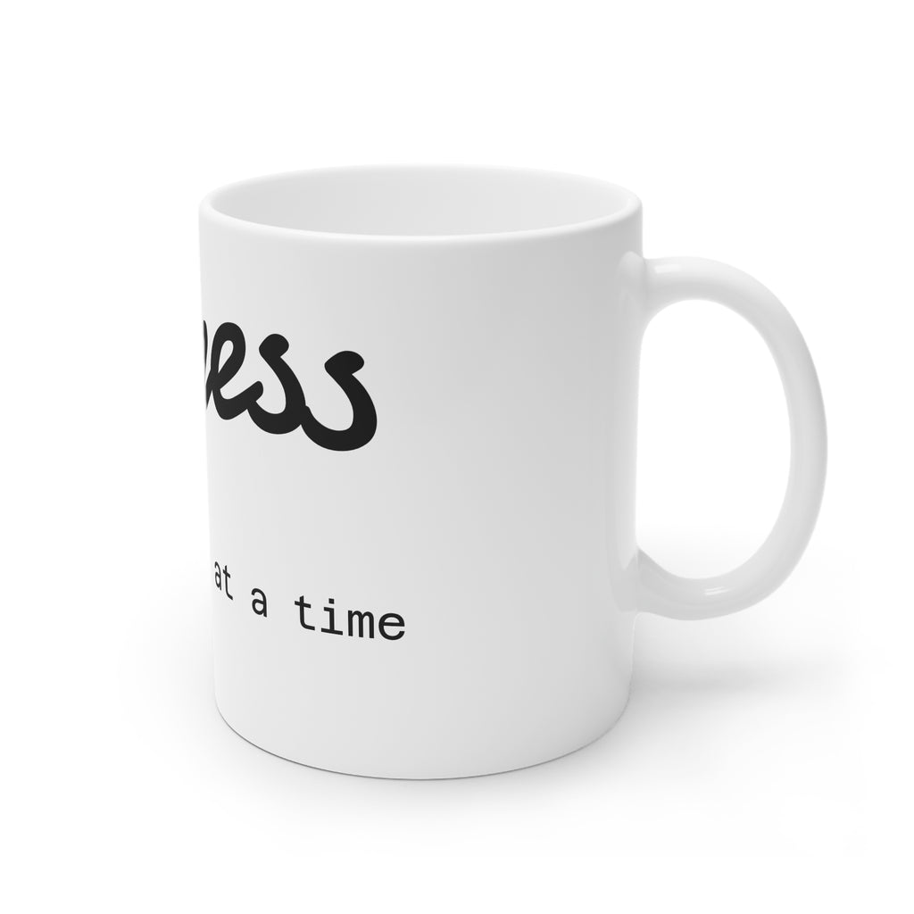 Progress Mug - "One sip at a time" Inspirational Coffee Cup