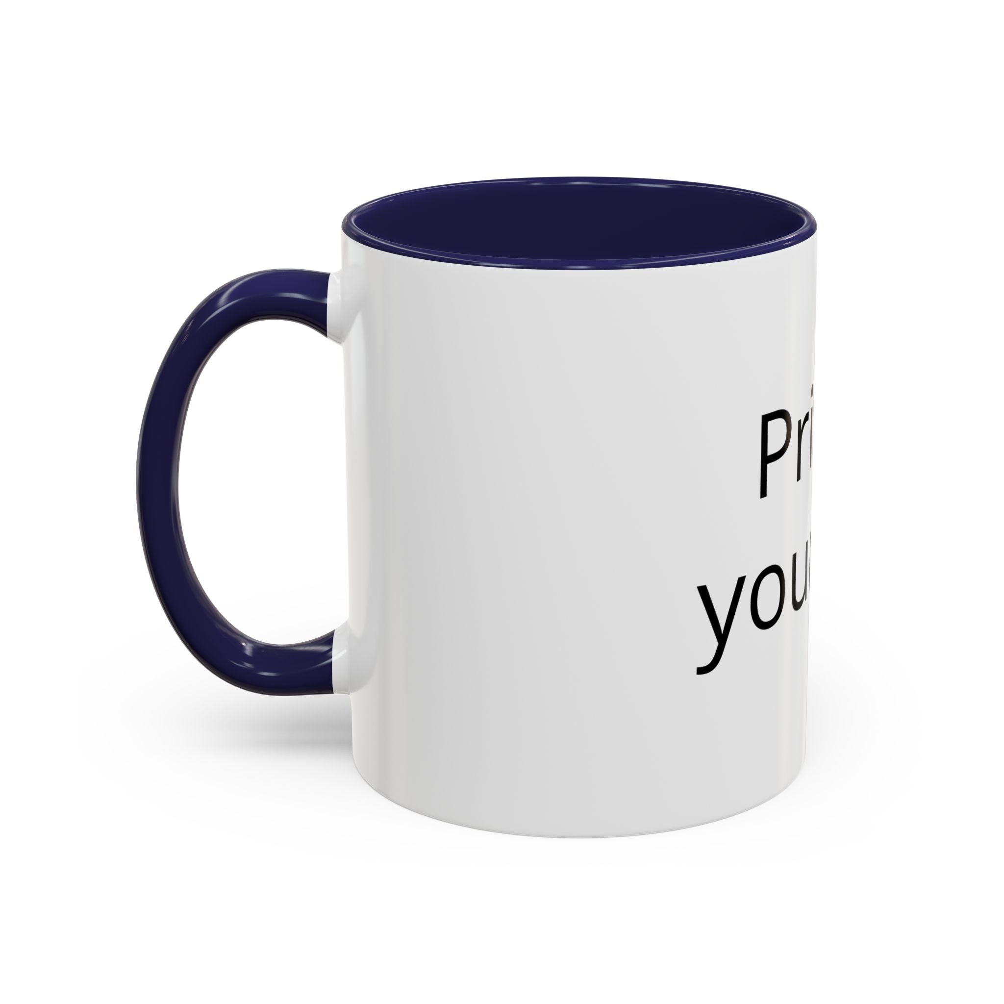 Customizable Accent Coffee Mug – "Print it your way" Personalized Ceramic Gift (11/15oz)