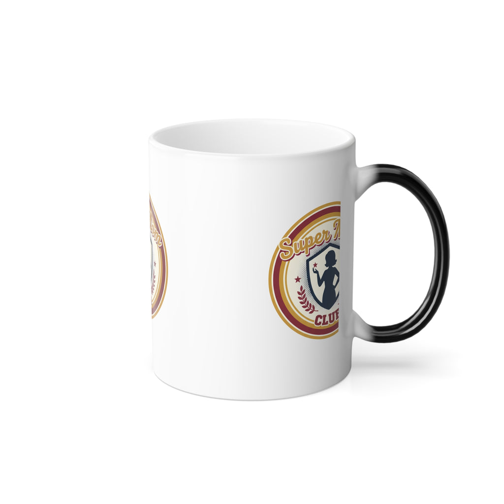 Color-Changing Mug – "Super Mom Club" 11oz Heat Reveal Coffee Cup