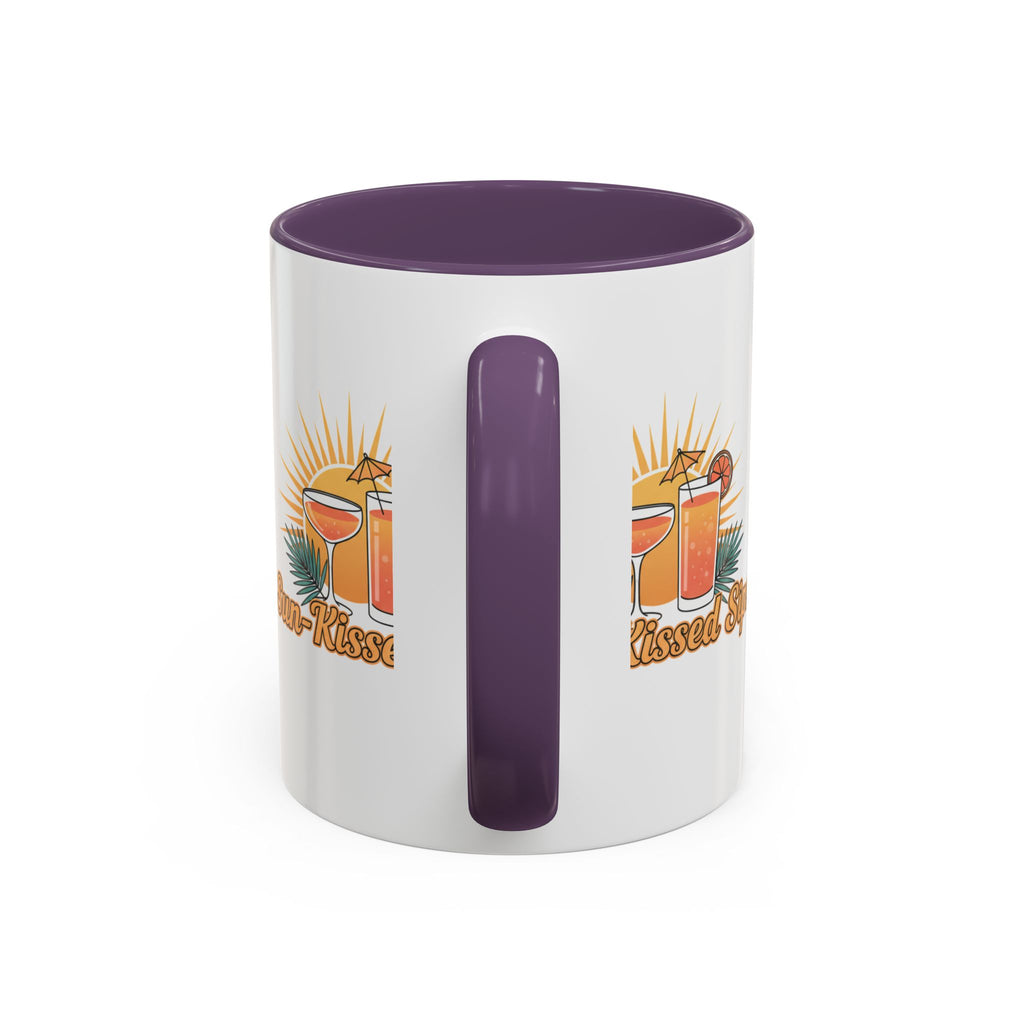 Sun-Kissed Sips Coffee Mug — Tropical Cocktail Graphic Accent Mug (11/15oz)