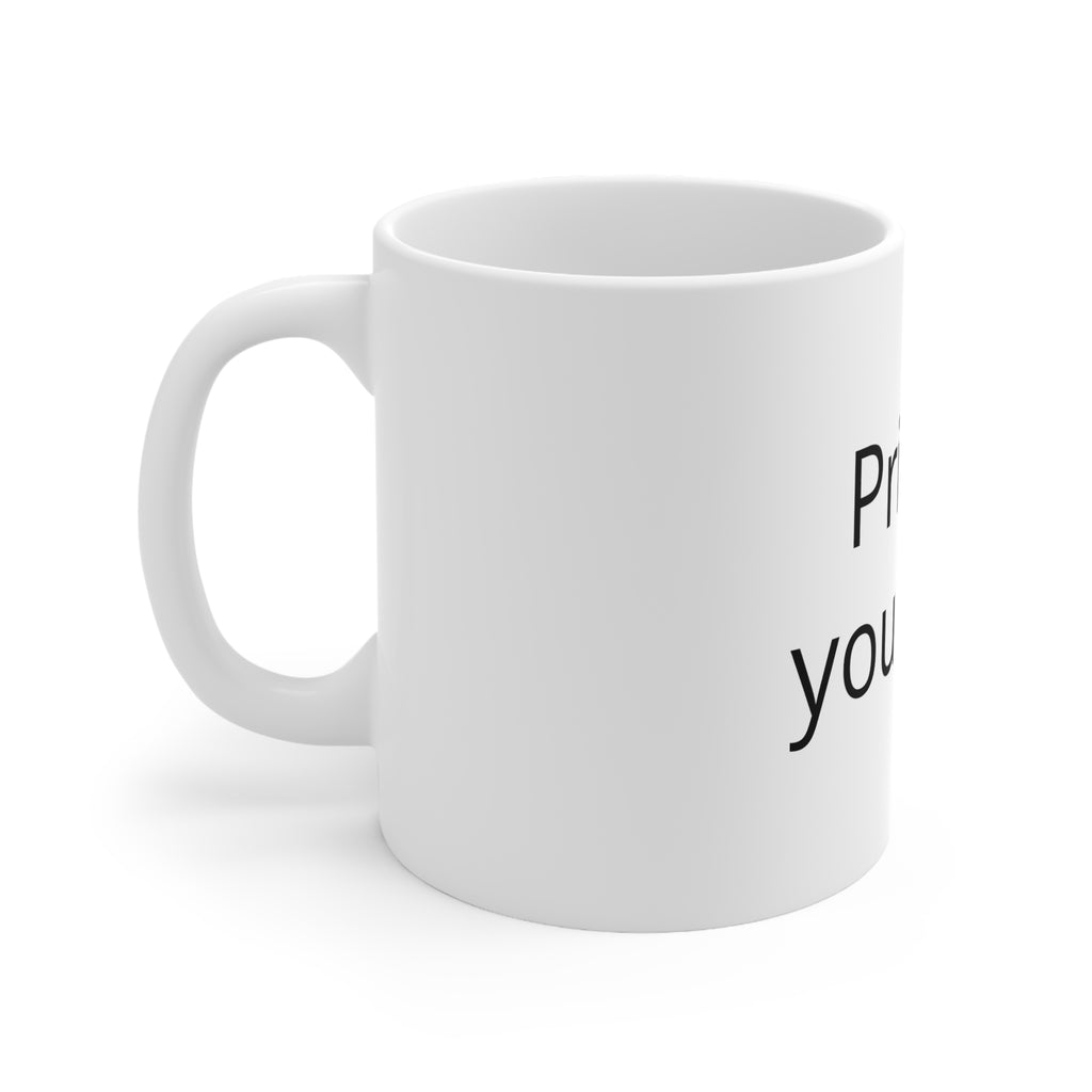 Customizable Ceramic Coffee Mug — "Print It Your Way" — 11oz & 15oz