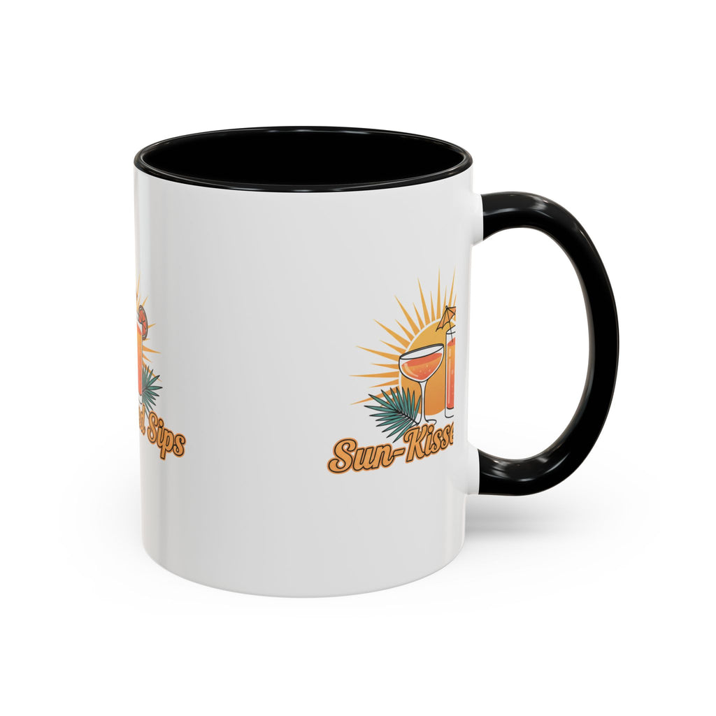 Sun-Kissed Sips Coffee Mug — Tropical Cocktail Graphic Accent Mug (11/15oz)